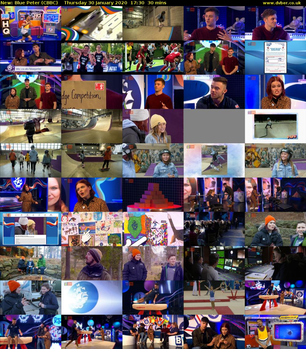 Blue Peter (CBBC) Thursday 30 January 2020 17:30 - 18:00