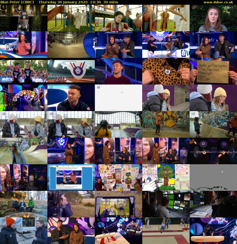 Blue Peter (CBBC) Thursday 30 January 2020 19:30 - 20:00