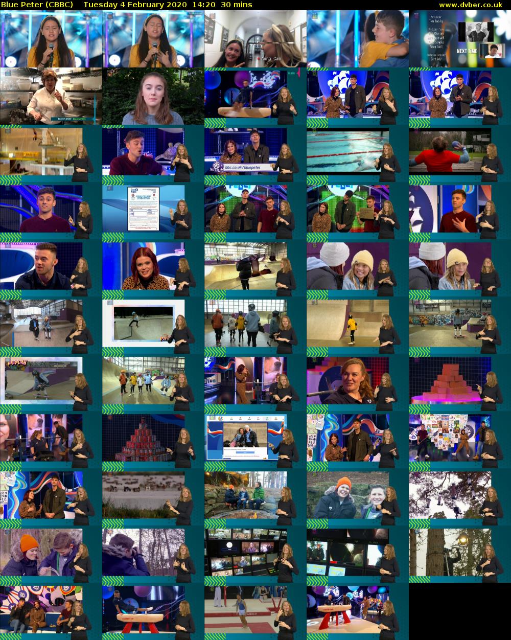 Blue Peter (CBBC) Tuesday 4 February 2020 14:20 - 14:50