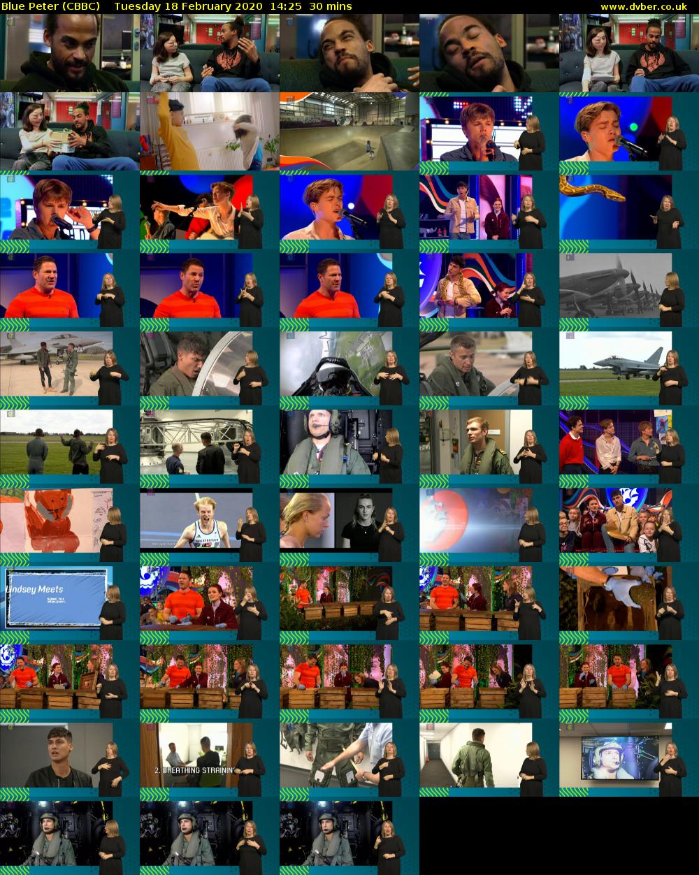 Blue Peter (CBBC) Tuesday 18 February 2020 14:25 - 14:55