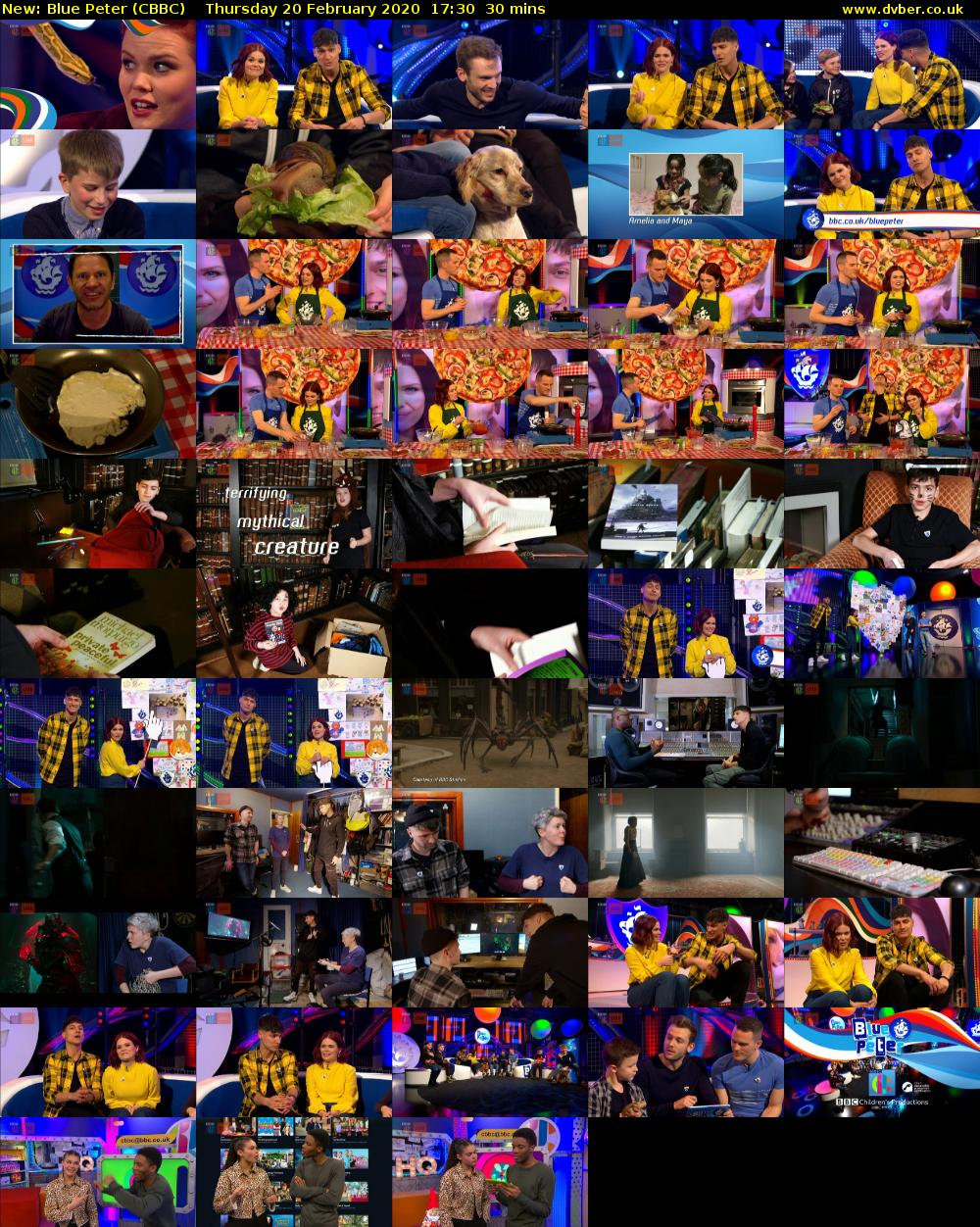 Blue Peter (CBBC) Thursday 20 February 2020 17:30 - 18:00