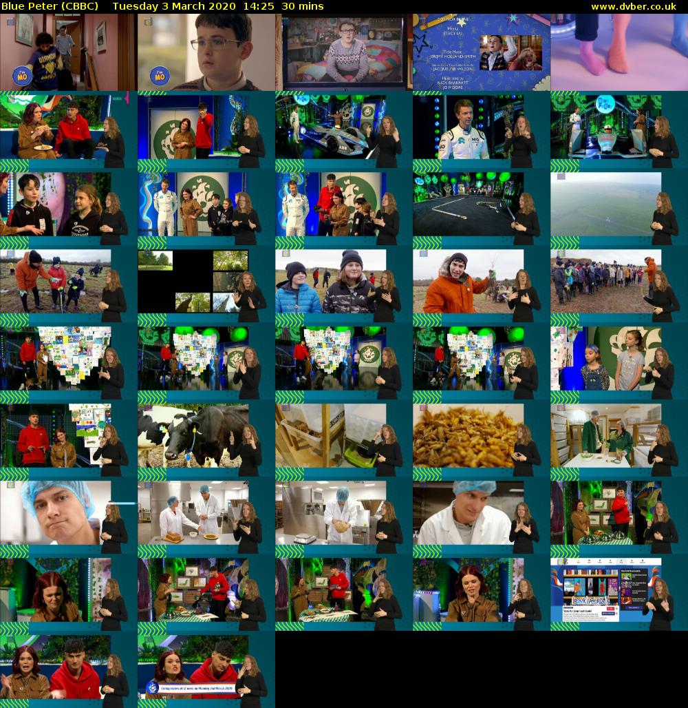 Blue Peter (CBBC) Tuesday 3 March 2020 14:25 - 14:55