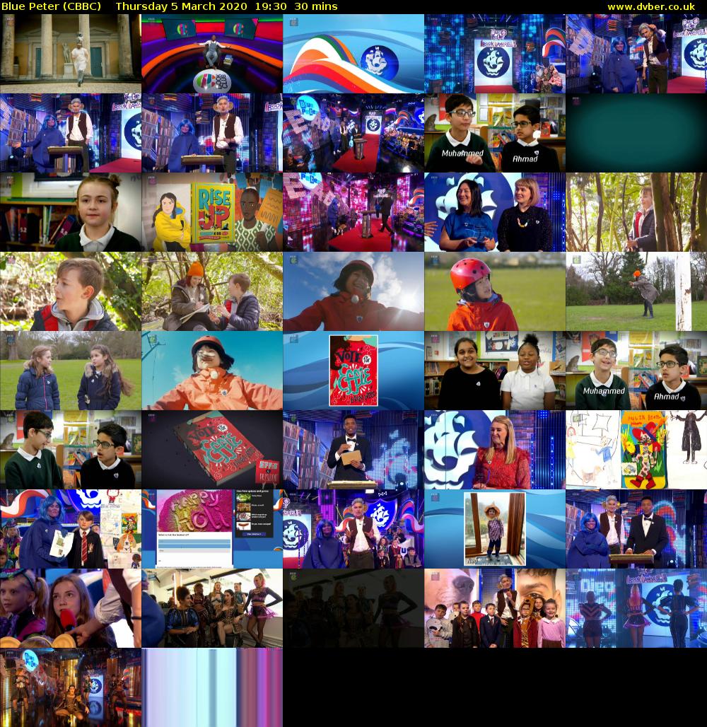 Blue Peter (CBBC) Thursday 5 March 2020 19:30 - 20:00