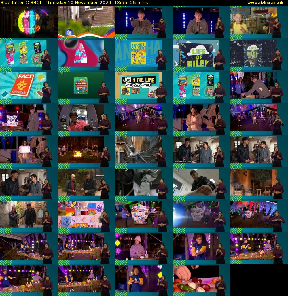Blue Peter (CBBC) Tuesday 10 November 2020 13:55 - 14:20