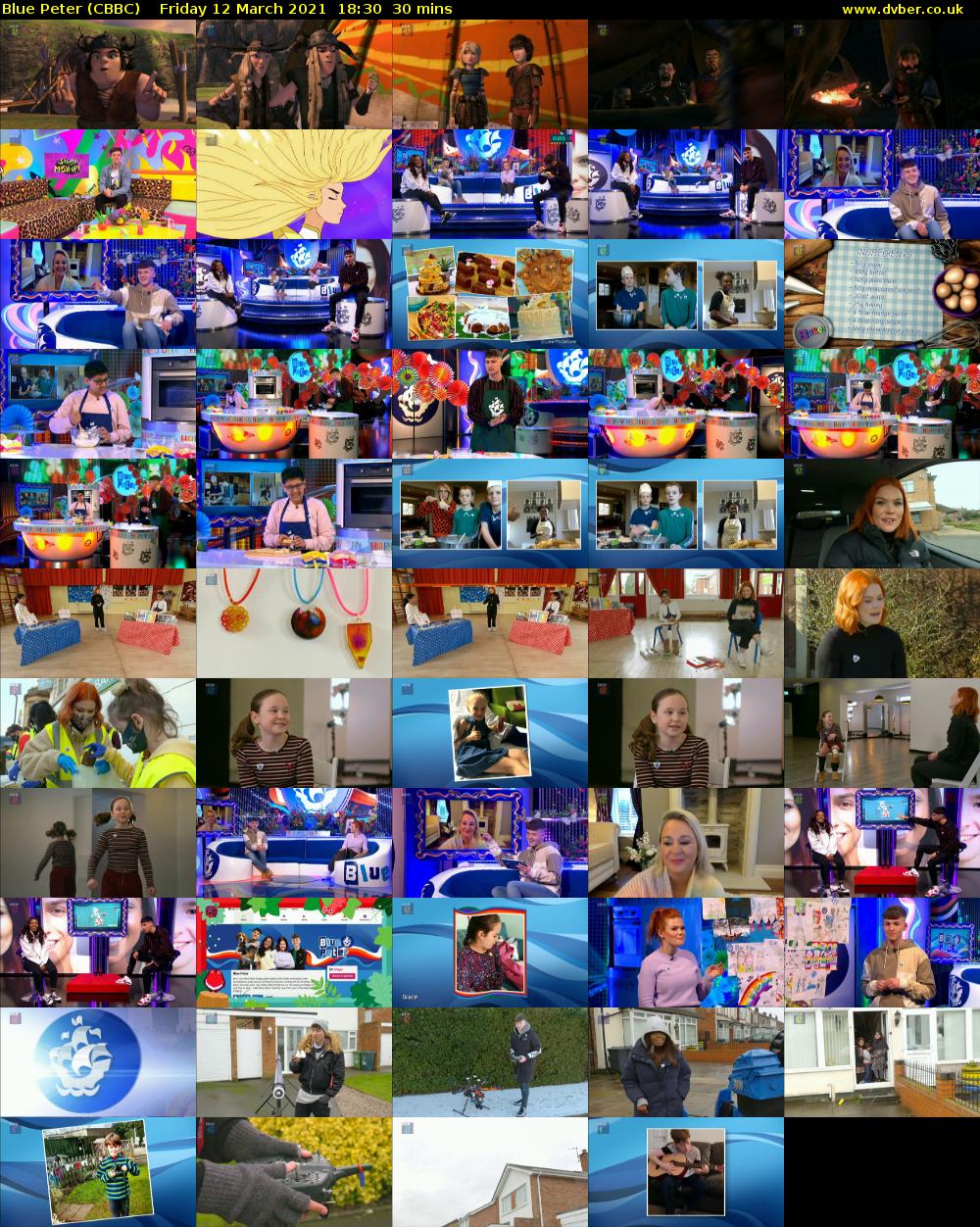 Blue Peter (CBBC) Friday 12 March 2021 18:30 - 19:00