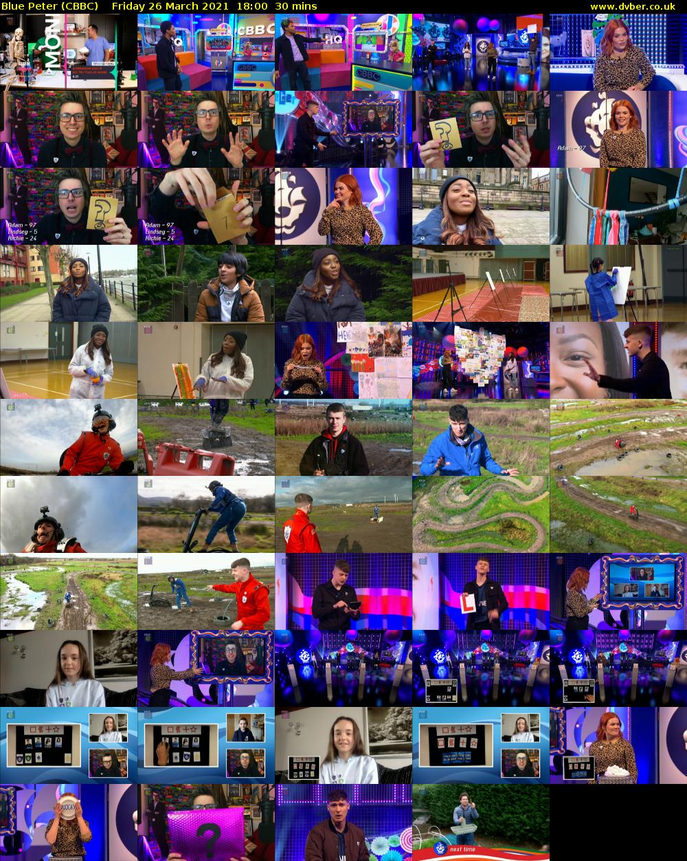 Blue Peter (CBBC) Friday 26 March 2021 18:00 - 18:30