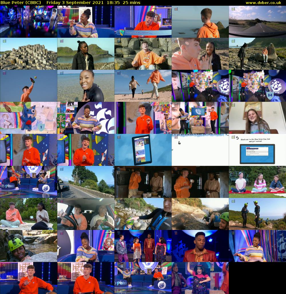 Blue Peter (CBBC) Friday 3 September 2021 18:35 - 19:00