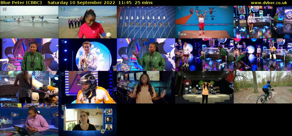 Blue Peter (CBBC) Saturday 10 September 2022 11:45 - 12:10