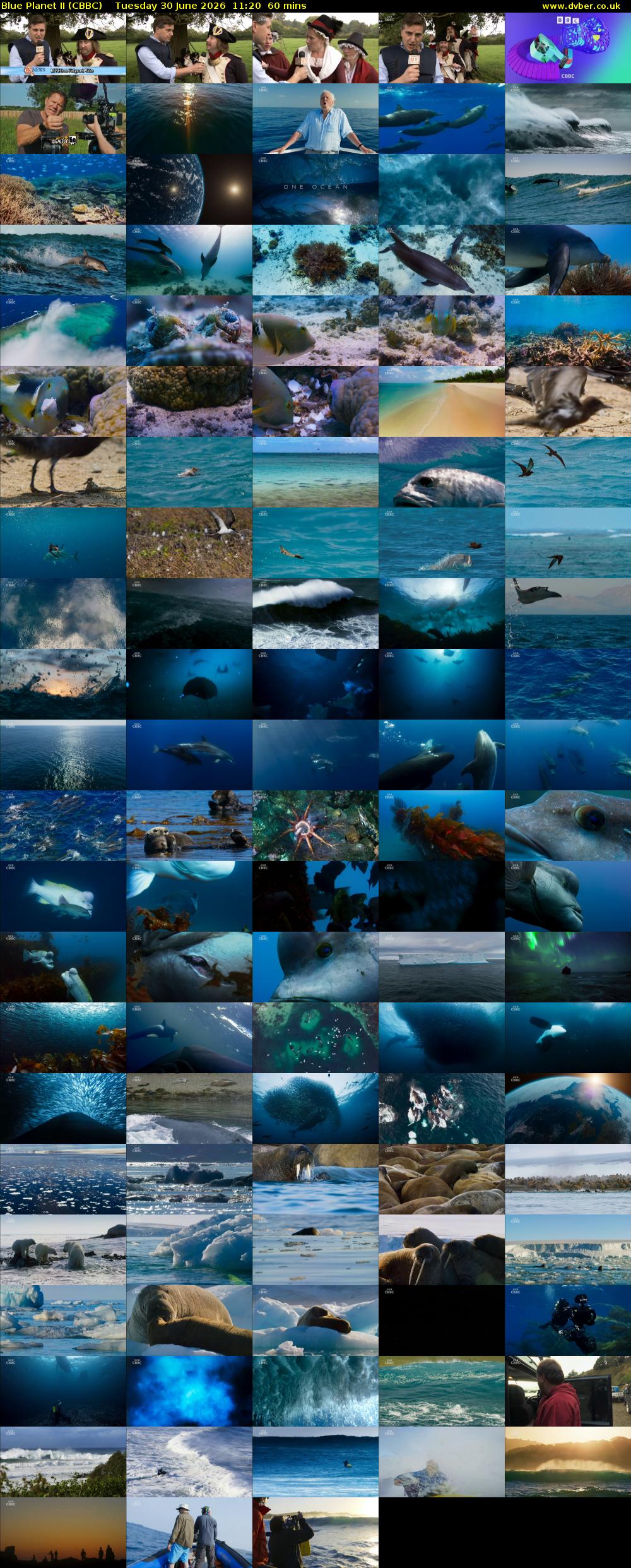 Blue Planet II (CBBC) Tuesday 30 June 2026 11:20 - 12:20