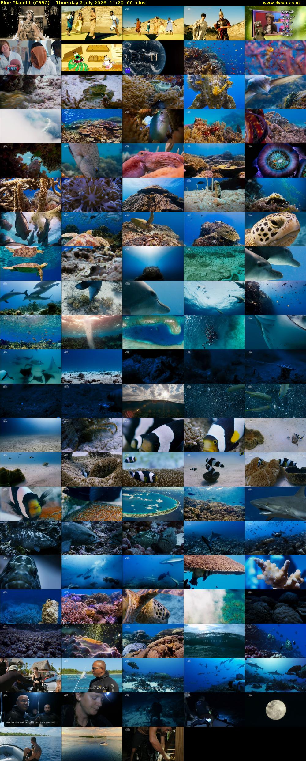 Blue Planet II (CBBC) Thursday 2 July 2026 11:20 - 12:20