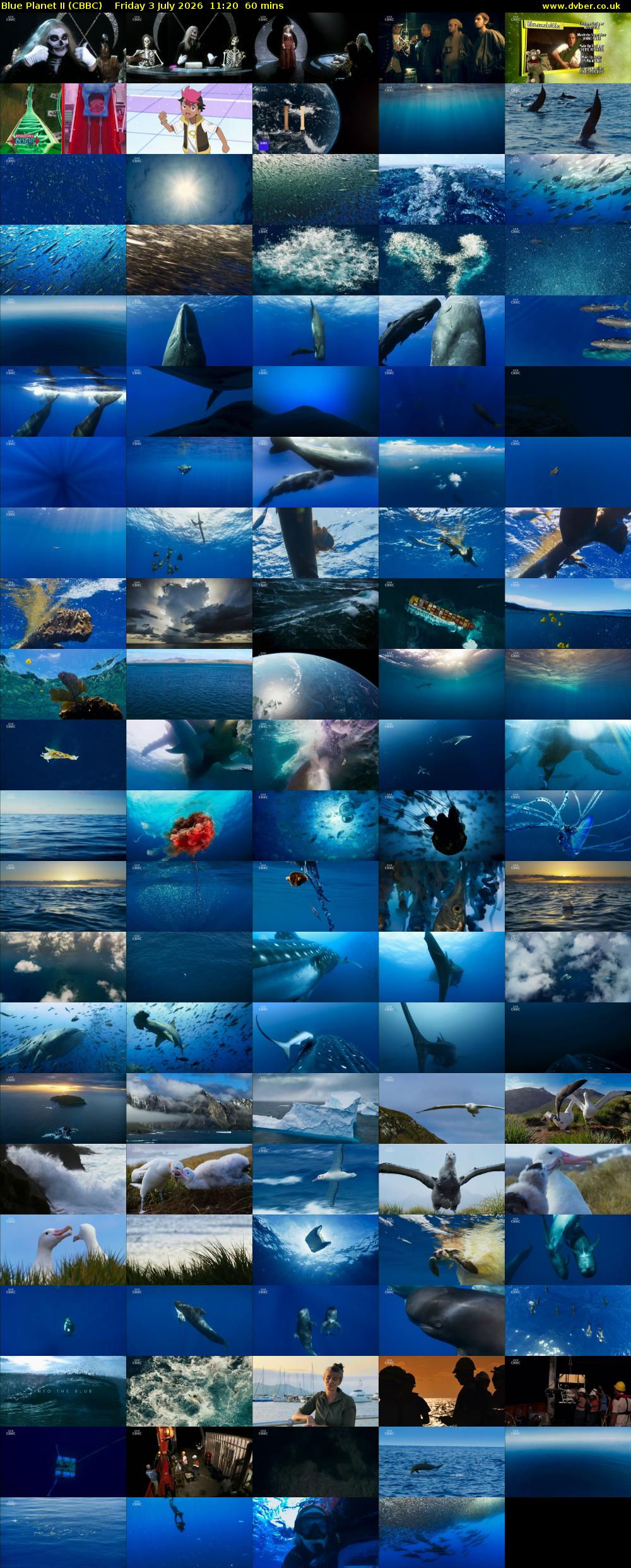 Blue Planet II (CBBC) Friday 3 July 2026 11:20 - 12:20