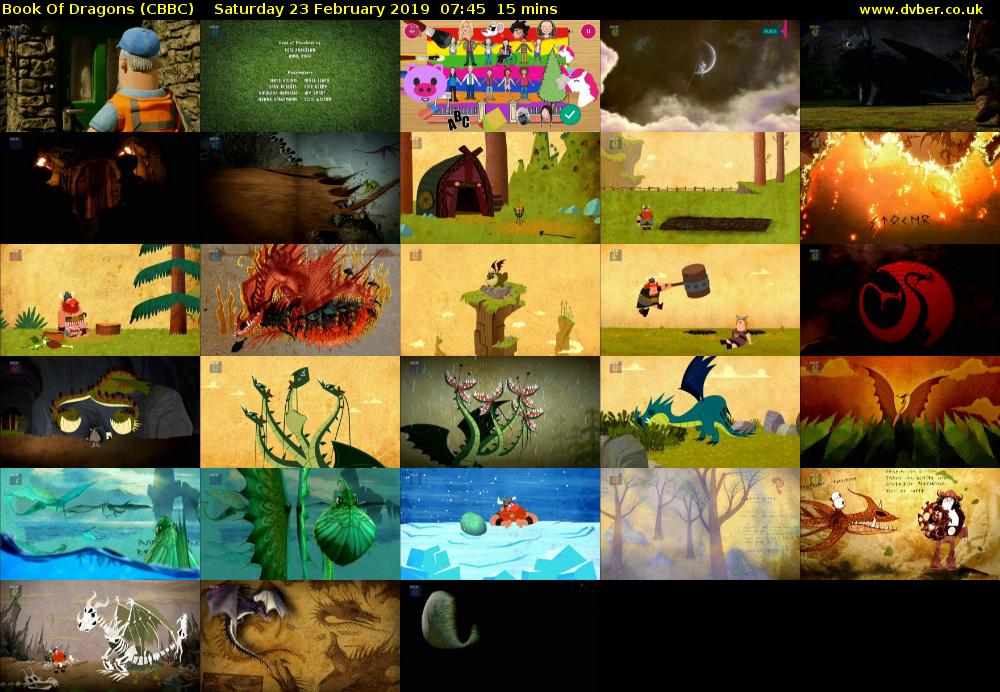 Book of Dragons (CBBC) Saturday 23 February 2019 07:45 - 08:00