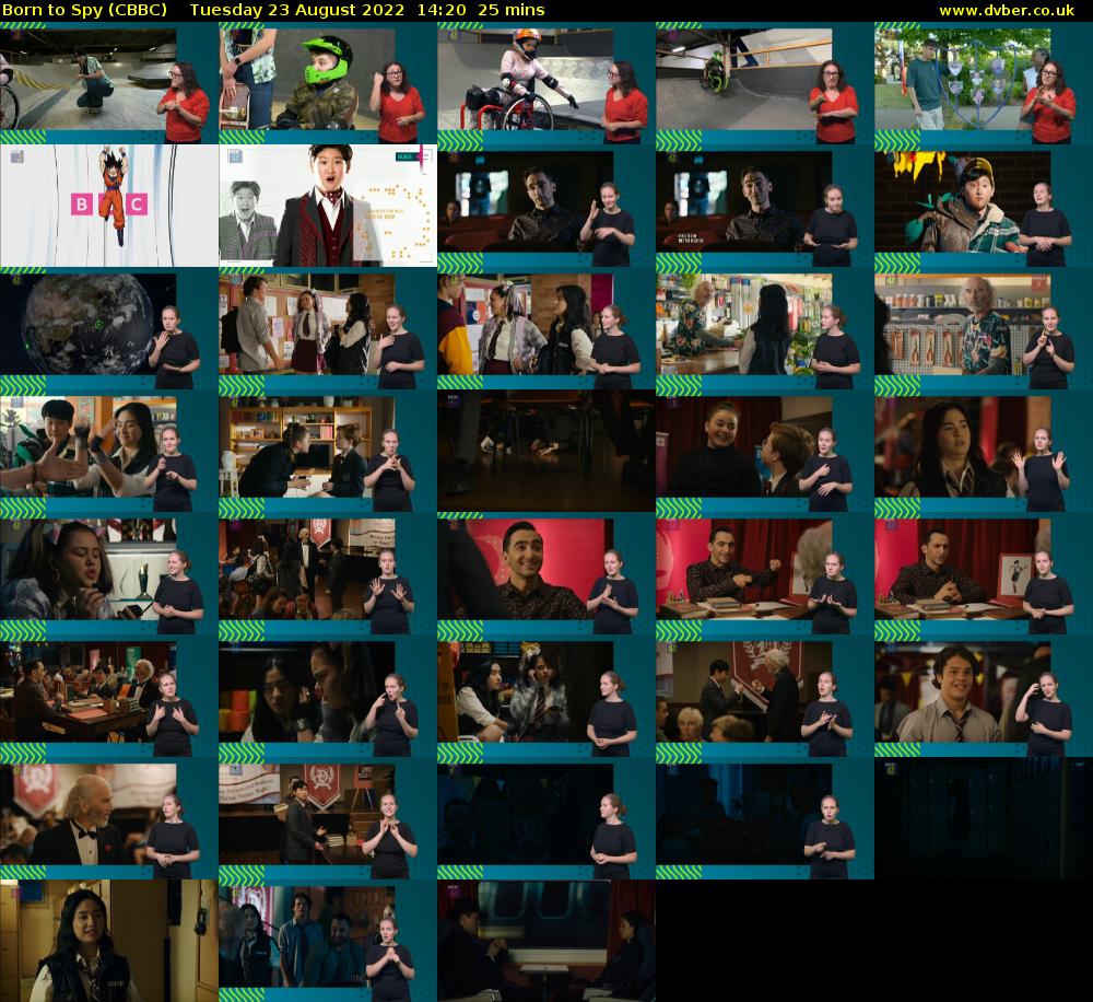 Born to Spy (CBBC) Tuesday 23 August 2022 14:20 - 14:45