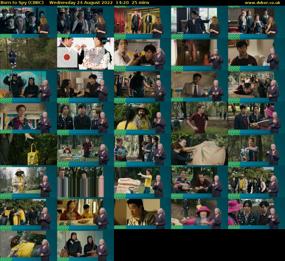 Born to Spy (CBBC) Wednesday 24 August 2022 14:20 - 14:45