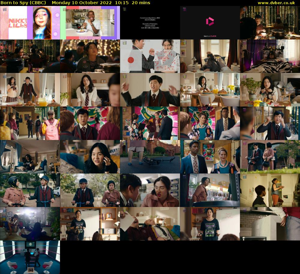Born to Spy (CBBC) Monday 10 October 2022 10:15 - 10:35