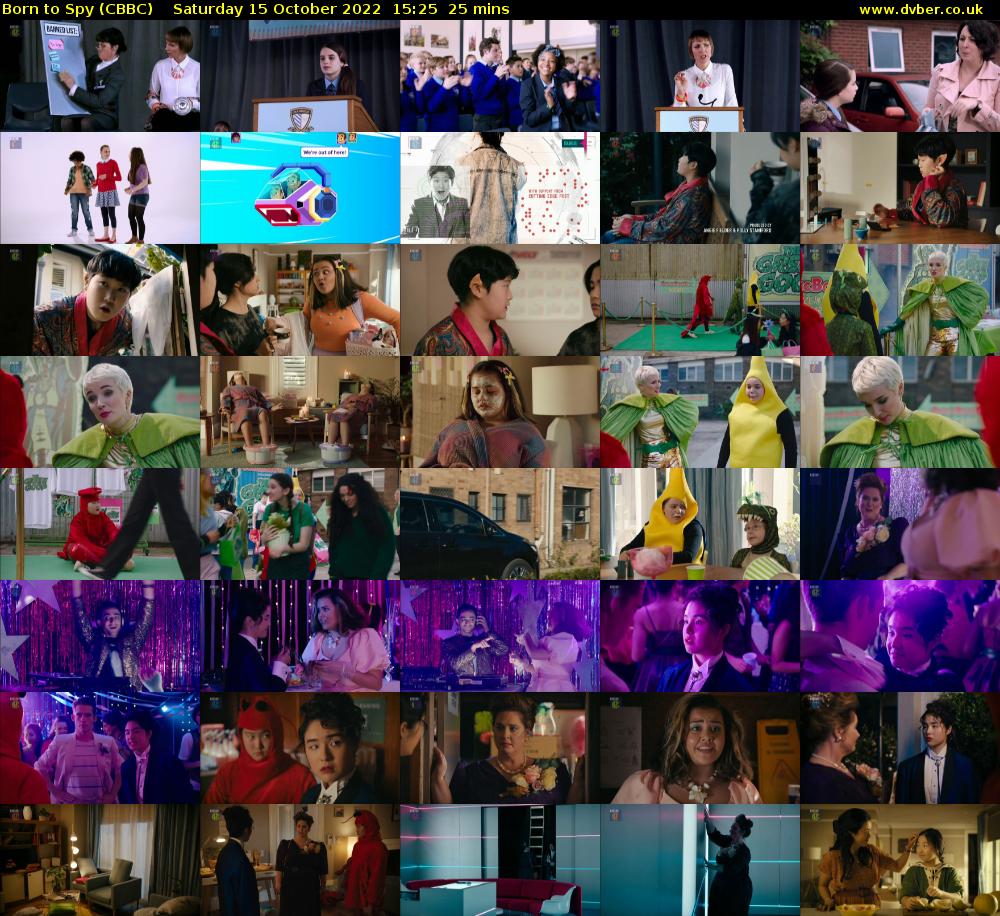 Born to Spy (CBBC) Saturday 15 October 2022 15:25 - 15:50