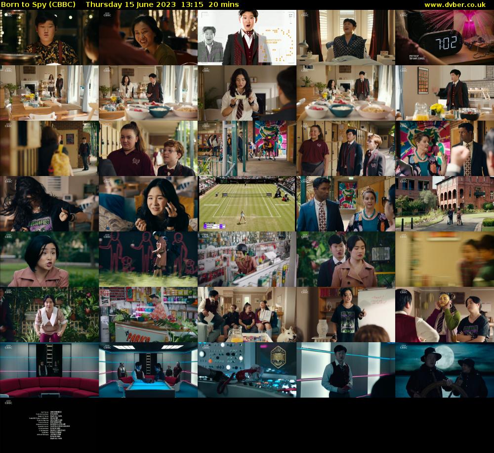 Born to Spy (CBBC) Thursday 15 June 2023 13:15 - 13:35