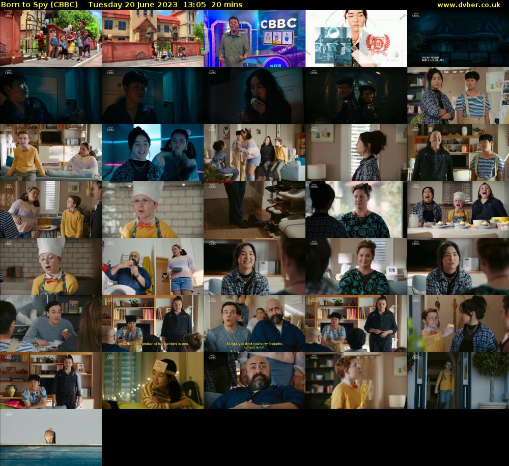 Born to Spy (CBBC) Tuesday 20 June 2023 13:05 - 13:25