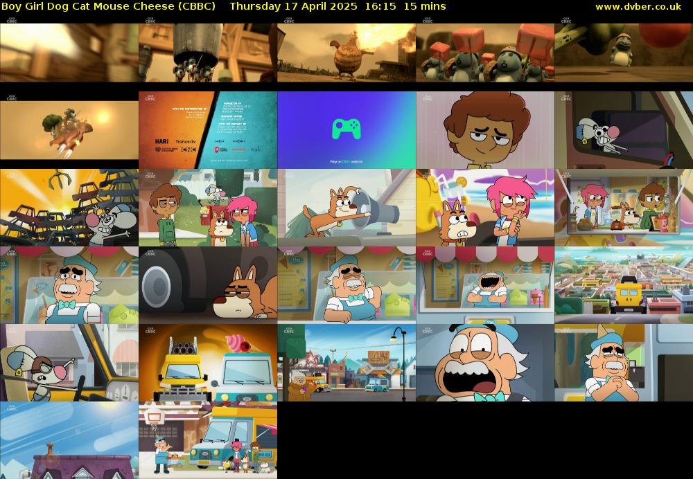 Boy Girl Dog Cat Mouse Cheese (CBBC) Thursday 17 April 2025 16:15 - 16:30