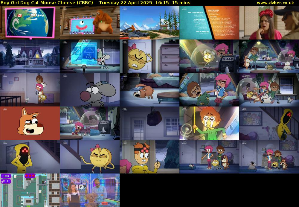 Boy Girl Dog Cat Mouse Cheese (CBBC) Tuesday 22 April 2025 16:15 - 16:30