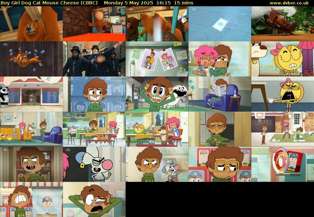 Boy Girl Dog Cat Mouse Cheese (CBBC) Monday 5 May 2025 16:15 - 16:30