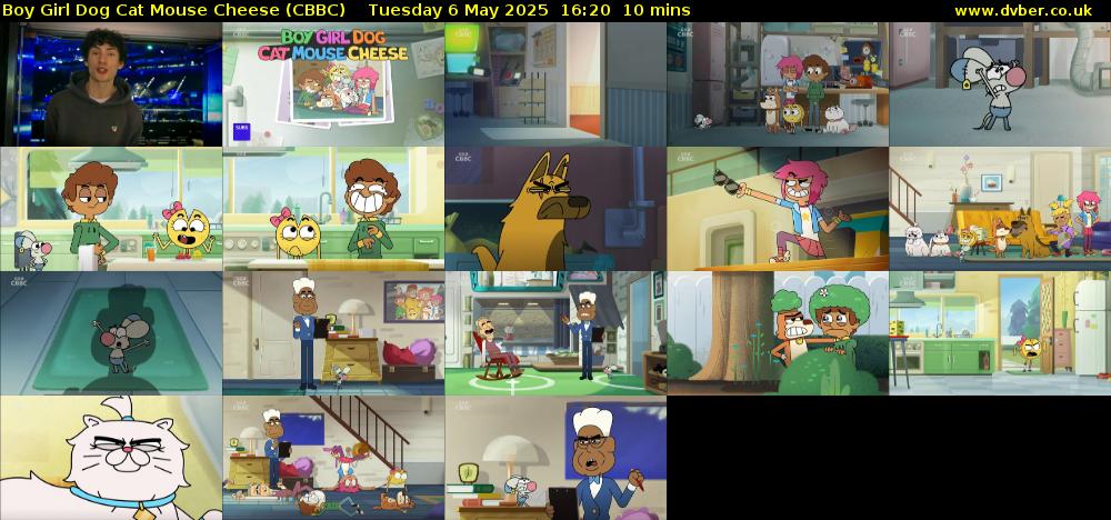 Boy Girl Dog Cat Mouse Cheese (CBBC) Tuesday 6 May 2025 16:20 - 16:30