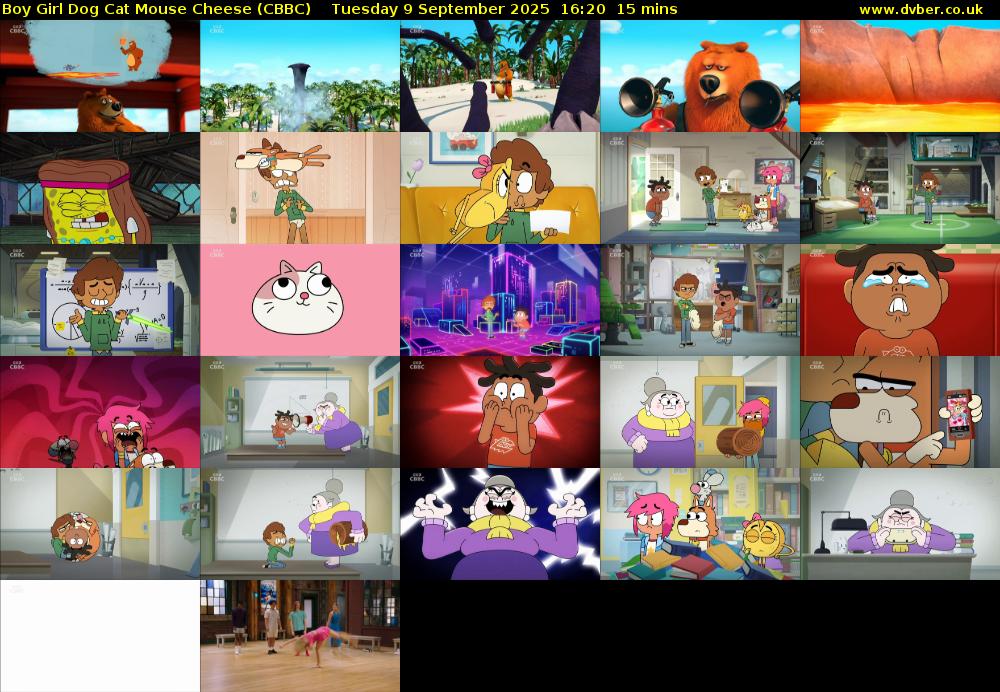 Boy Girl Dog Cat Mouse Cheese (CBBC) Tuesday 9 September 2025 16:20 - 16:35