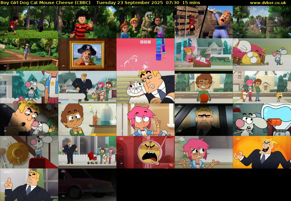 Boy Girl Dog Cat Mouse Cheese (CBBC) Tuesday 23 September 2025 07:30 - 07:45