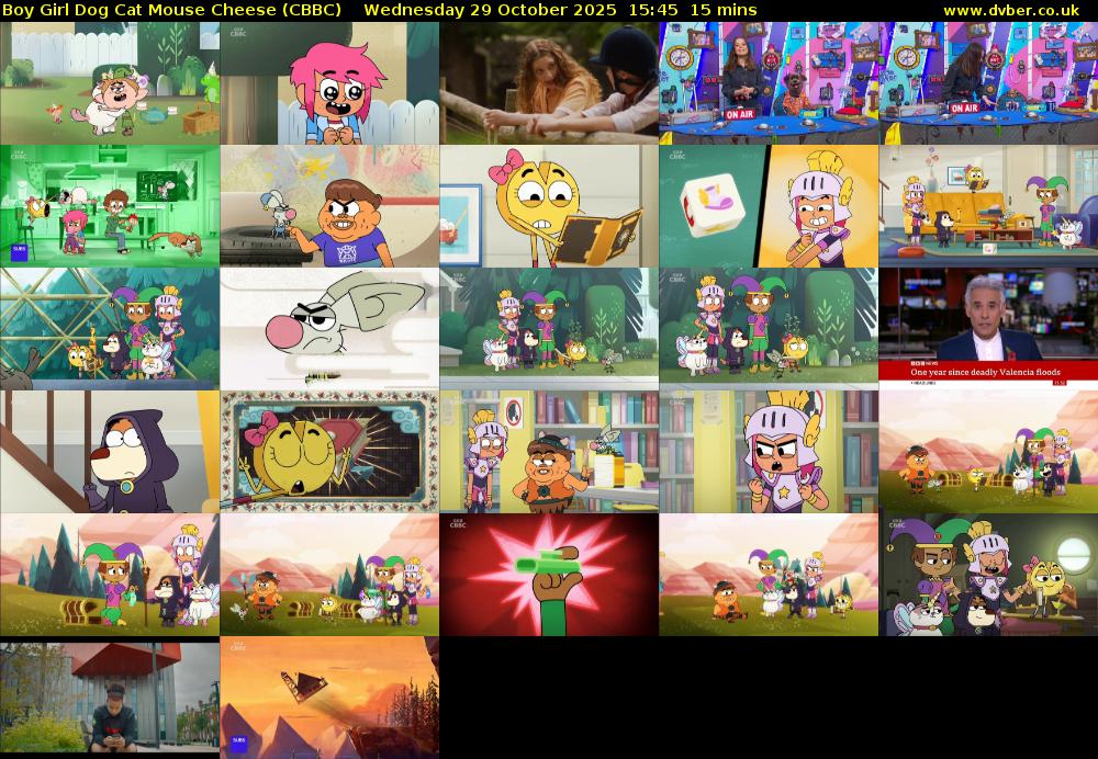 Boy Girl Dog Cat Mouse Cheese (CBBC) Wednesday 29 October 2025 15:45 - 16:00