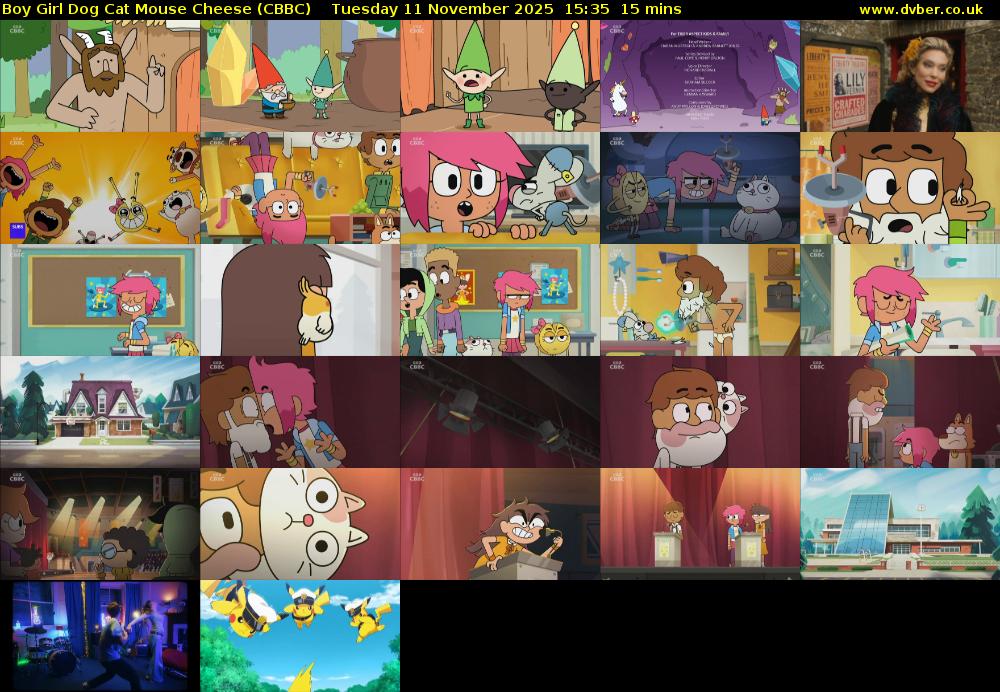 Boy Girl Dog Cat Mouse Cheese (CBBC) Tuesday 11 November 2025 15:35 - 15:50