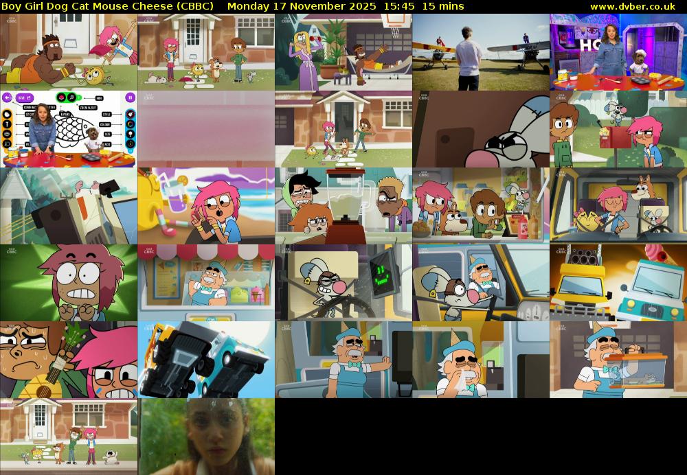 Boy Girl Dog Cat Mouse Cheese (CBBC) Monday 17 November 2025 15:45 - 16:00