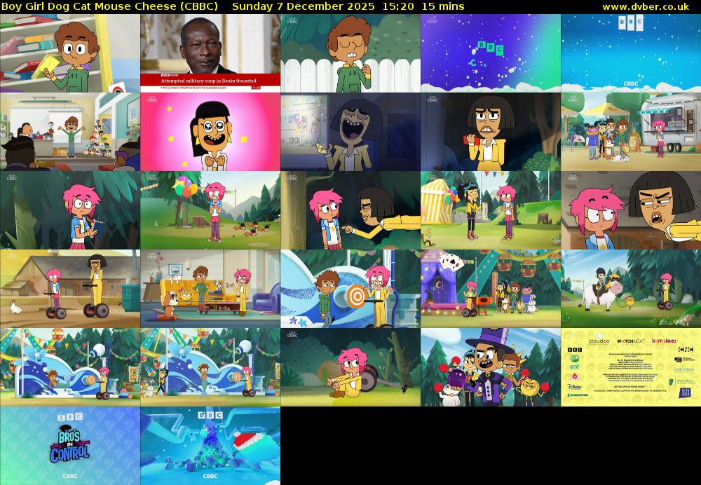 Boy Girl Dog Cat Mouse Cheese (CBBC) Sunday 7 December 2025 15:20 - 15:35