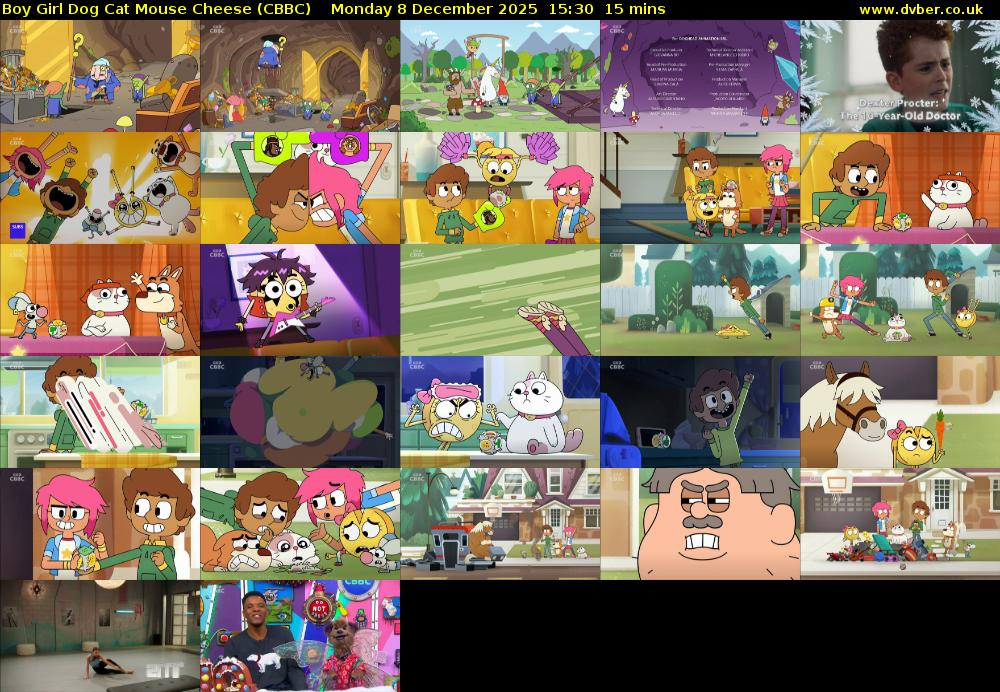 Boy Girl Dog Cat Mouse Cheese (CBBC) Monday 8 December 2025 15:30 - 15:45