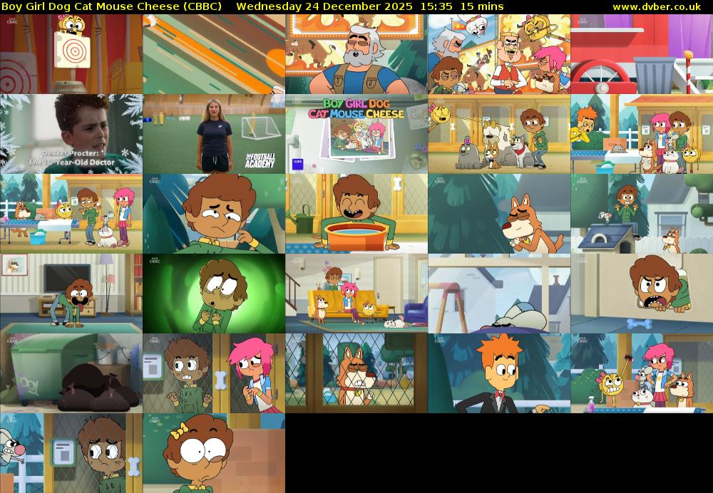 Boy Girl Dog Cat Mouse Cheese (CBBC) Wednesday 24 December 2025 15:35 - 15:50