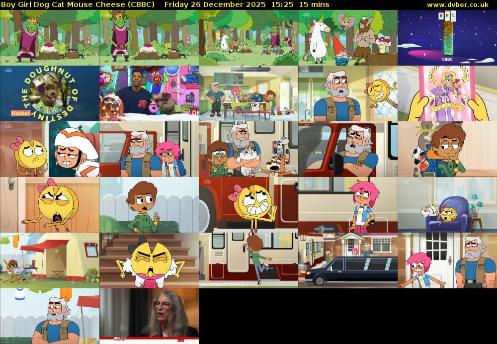 Boy Girl Dog Cat Mouse Cheese (CBBC) Friday 26 December 2025 15:25 - 15:40