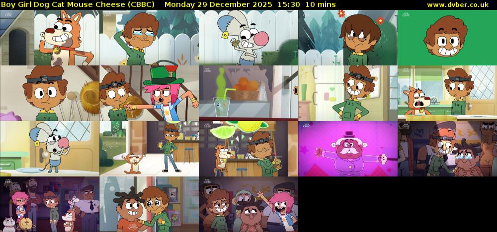 Boy Girl Dog Cat Mouse Cheese (CBBC) Monday 29 December 2025 15:30 - 15:40