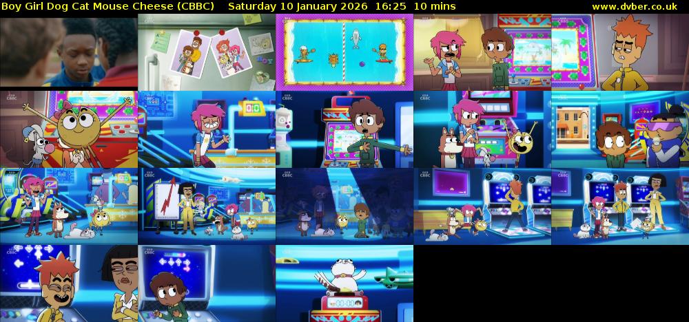Boy Girl Dog Cat Mouse Cheese (CBBC) Saturday 10 January 2026 16:25 - 16:35