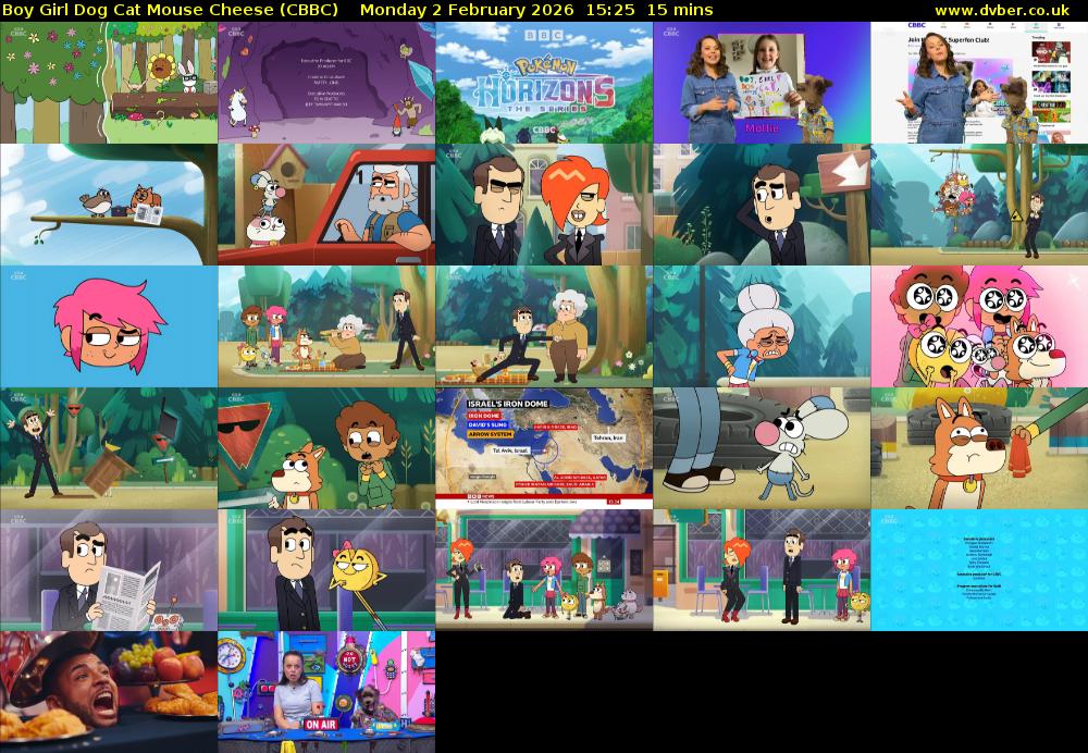 Boy Girl Dog Cat Mouse Cheese (CBBC) Monday 2 February 2026 15:25 - 15:40
