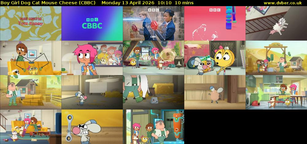 Boy Girl Dog Cat Mouse Cheese (CBBC) Monday 13 April 2026 10:10 - 10:20