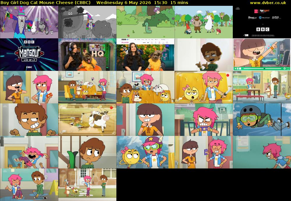 Boy Girl Dog Cat Mouse Cheese (CBBC) Wednesday 6 May 2026 15:30 - 15:45