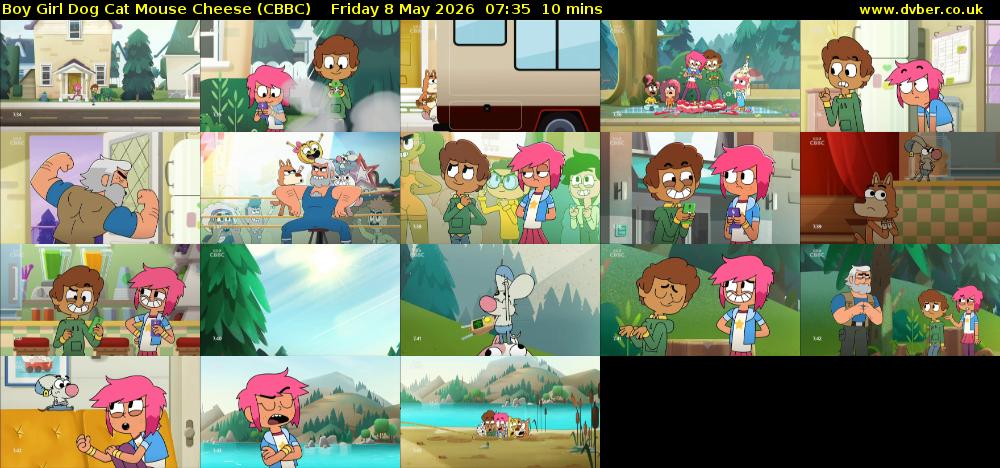 Boy Girl Dog Cat Mouse Cheese (CBBC) Friday 8 May 2026 07:35 - 07:45