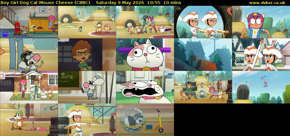 Boy Girl Dog Cat Mouse Cheese (CBBC) Saturday 9 May 2026 10:55 - 11:05