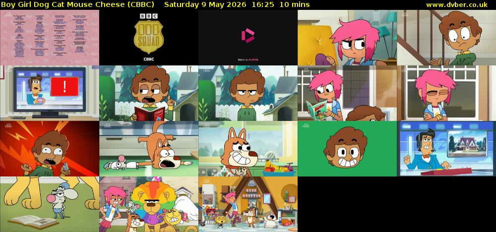 Boy Girl Dog Cat Mouse Cheese (CBBC) Saturday 9 May 2026 16:25 - 16:35