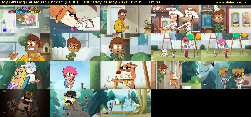 Boy Girl Dog Cat Mouse Cheese (CBBC) Thursday 21 May 2026 07:35 - 07:45
