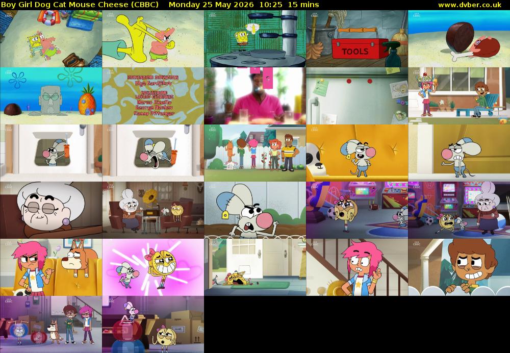 Boy Girl Dog Cat Mouse Cheese (CBBC) Monday 25 May 2026 10:25 - 10:40