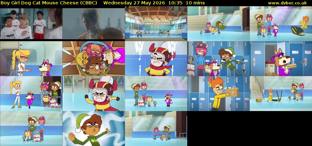 Boy Girl Dog Cat Mouse Cheese (CBBC) Wednesday 27 May 2026 10:35 - 10:45