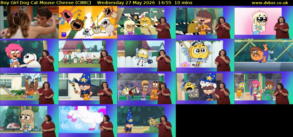 Boy Girl Dog Cat Mouse Cheese (CBBC) Wednesday 27 May 2026 14:55 - 15:05