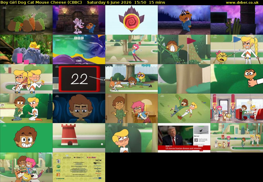Boy Girl Dog Cat Mouse Cheese (CBBC) Saturday 6 June 2026 15:50 - 16:05