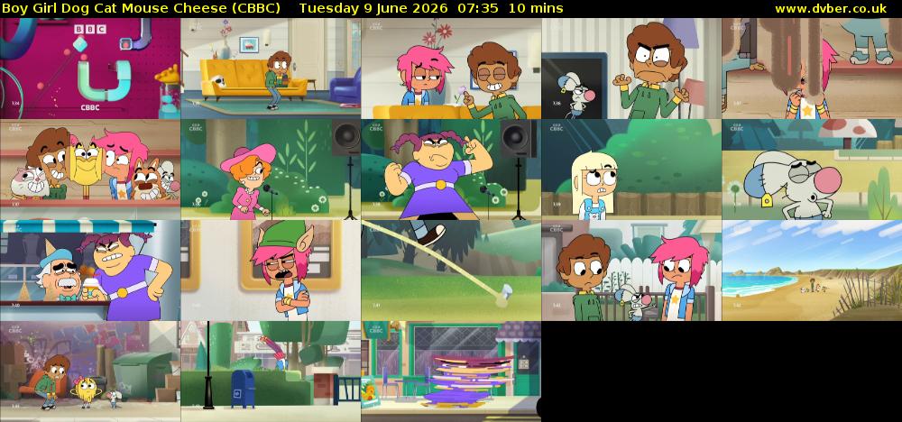 Boy Girl Dog Cat Mouse Cheese (CBBC) Tuesday 9 June 2026 07:35 - 07:45