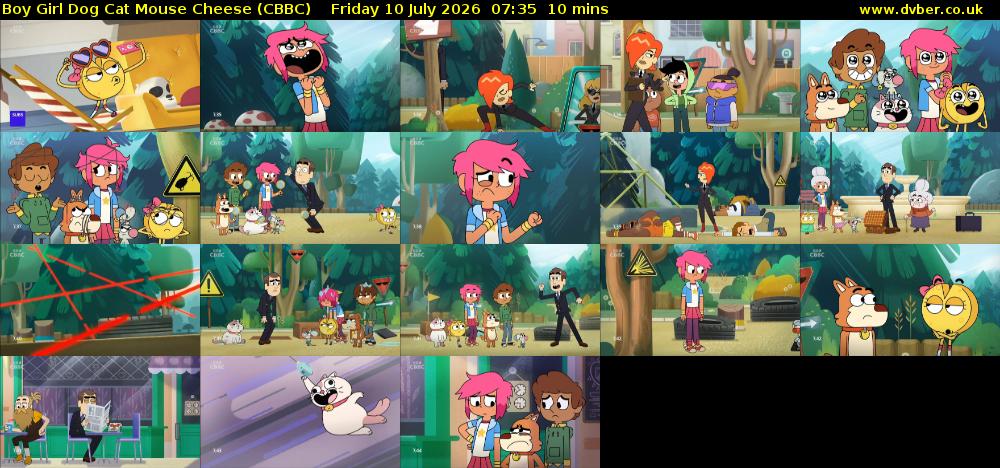 Boy Girl Dog Cat Mouse Cheese (CBBC) Friday 10 July 2026 07:35 - 07:45
